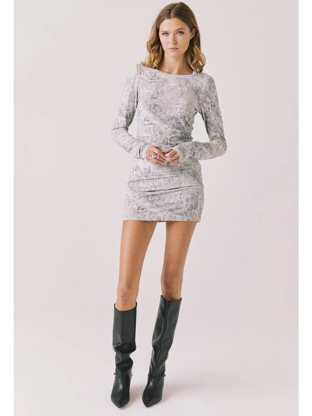 Chaser NWT S Full price currently $92 Ziggy Python Print Mini Dress